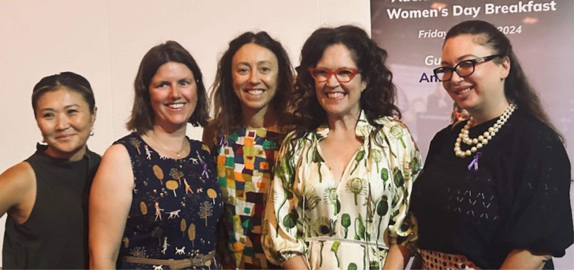 LSA staff with guest speaker Annabel Crabb at the 2024 International Women's Day Breakfast.