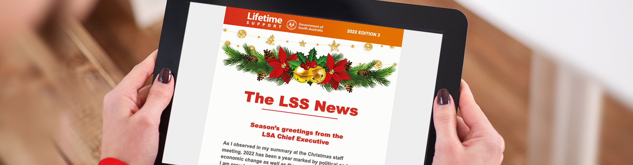 Viewing Edition 2 of the LSS News on iPad